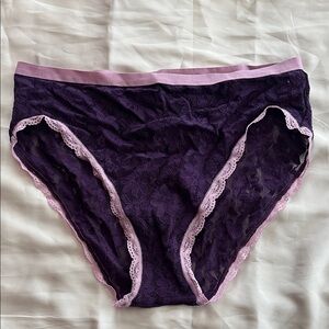 Adore Me Purple Lace Women's Panties NWT
